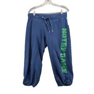E5 College Classics Joggers Sweatpants Size S Blue Notre Dame Fighting Irish
